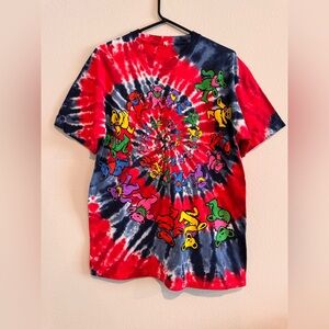 Vintage‎ Grateful Dead Dancing Bears Tie Dye - Size L